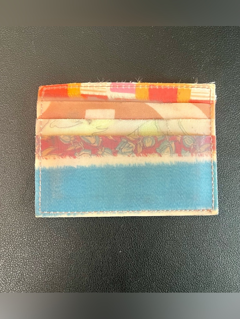 LUISA CEVESE Riedizioni Handmade Polyurethane Textile One-of-a-Kind Card Holder